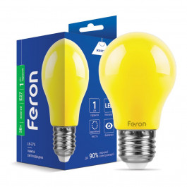 FERON LED LB-375 A50 3W E27 желтая (25921)