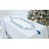 Едельвіка Доріжка на стіл  Зимова краса 40 x 110 см (379-21-00 біла) (2100000547081) - зображення 1