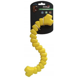 AnimAll GrizZzly мотивационная игрушка для собак для лакомств в форме шнура желтая 33х11.5х3.4 см (141311)
