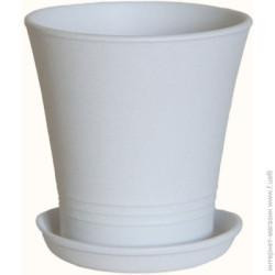 Ориана Горшок керамический  Модерн крошка круглый 1 л белый (068-1-020)