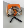 Valiente Сумка  1355-4 шкіряна жіноча помаранчева з тисненням на клапані під змію - зображення 7