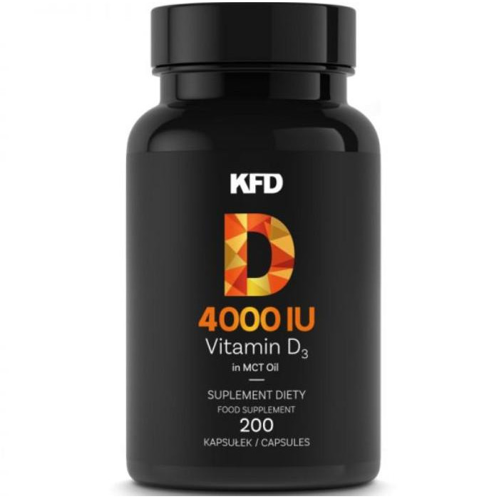 KFD Nutrition Vitamin D3 4000 IU 200 caps - зображення 1