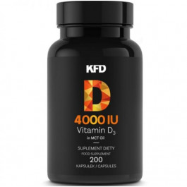 KFD Nutrition Vitamin D3 4000 IU 200 caps
