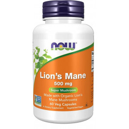 Now Lion's Mane (ежовик гребенчатый) 500 mg 60 Caps