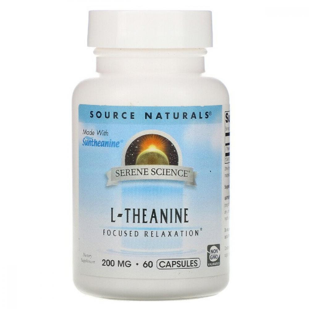 Source Naturals Теанін  200 мг 60 капсул (SN1646) - зображення 1