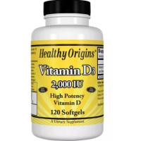 Healthy Origins Витамин D3 Healthy Origins 2000IU 120 капсул (HO15374)