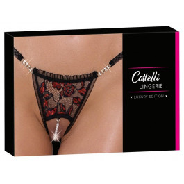 Cottelli Стрінги Crotchless String Pearl S/M (23222851111)