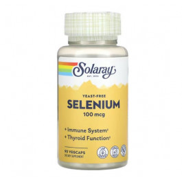 Solaray Selenium Yeast Free 100 mcg 90 vcaps