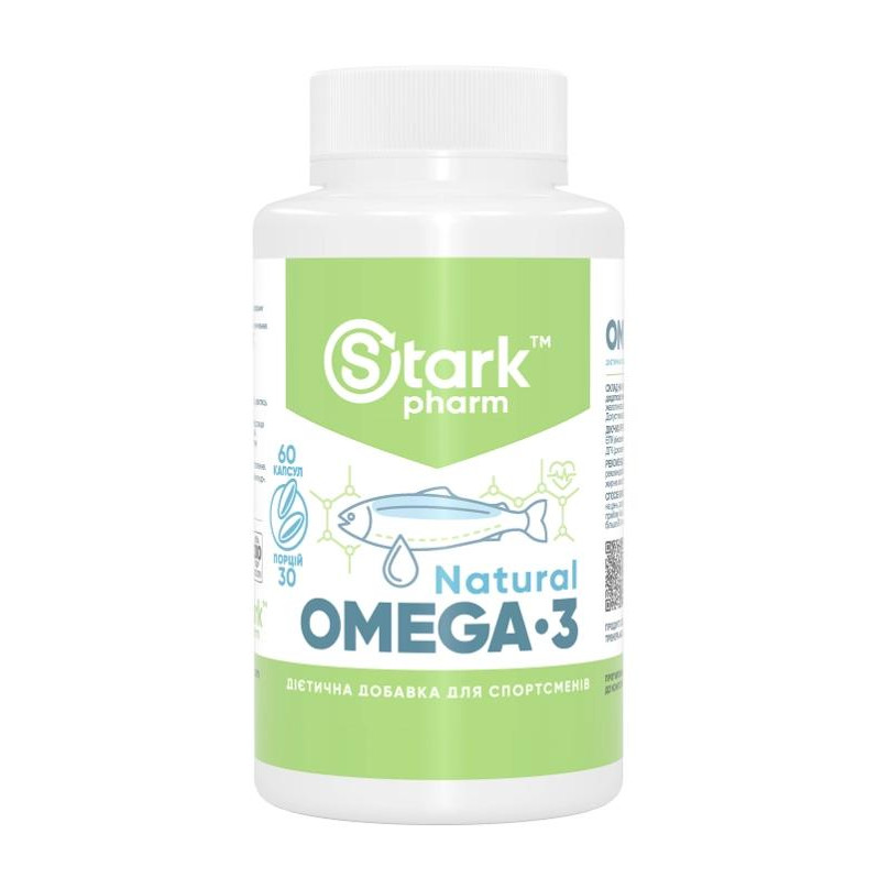 Stark Pharm Natural Fish Oil Omega 3  60 caps - зображення 1