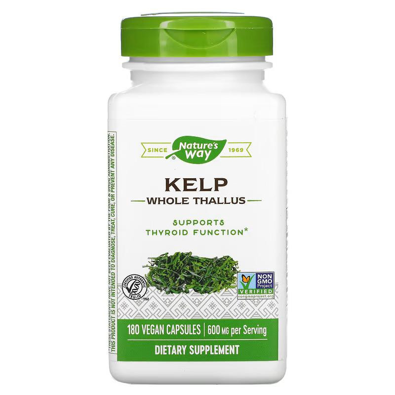 Nature's Way Kelp Ламінарія 600 мг, 180 шт - зображення 1
