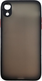 K-and-T Матовий комбінований чохол з полікарбонату та ТПУ для Apple iPhone Xr Black