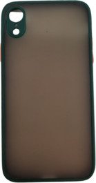 K-and-T Матовий комбінований чохол з полікарбонату та ТПУ для Apple iPhone Xr Dark green