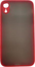 K-and-T Матовий комбінований чохол з полікарбонату та ТПУ для Apple iPhone Xr Red