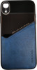 K-and-T Чохол бампер GENEROUS зі скла та штучної шкіри для Apple iPhone Xr Blue - зображення 1