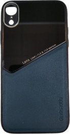 K-and-T Чохол бампер GENEROUS зі скла та штучної шкіри для Apple iPhone Xr Turquoise