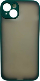   K-and-T Матовий комбінований чохол з полікарбонату та ТПУ для Apple iPhone 15 Dark green