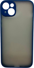 K-and-T Матовий комбінований чохол з полікарбонату та ТПУ для Apple iPhone 15 Blue