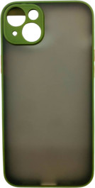 K-and-T Матовий комбінований чохол з полікарбонату та ТПУ для Apple iPhone 15 Green