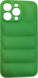 K-and-T Модний бренд пуховик для Apple iPhone 15 Pro Green