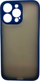 K-and-T Матовий комбінований чохол з полікарбонату та ТПУ для Apple iPhone 15 Pro Max Blue
