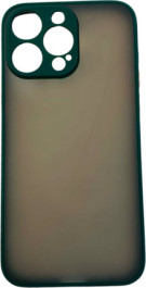   K-and-T Матовий комбінований чохол з полікарбонату та ТПУ для Apple iPhone 15 Pro Max Dark green