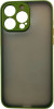 K-and-T Матовий комбінований чохол з полікарбонату та ТПУ для Apple iPhone 15 Pro Max Green - зображення 1