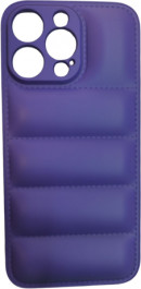K-and-T Модний бренд пуховик для Apple iPhone 14 Pro Purple