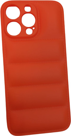 K-and-T Модний бренд пуховик для Apple iPhone 14 Pro Orange - зображення 1