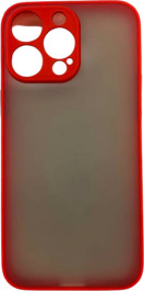K-and-T Матовий комбінований чохол з полікарбонату та ТПУ для Apple iPhone 13 Pro Max Red