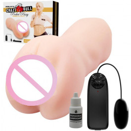 Baile Crazy Bull Pocket Pussy Vagina Lea Masturbator Flesh Vibrating (6603BM0370)