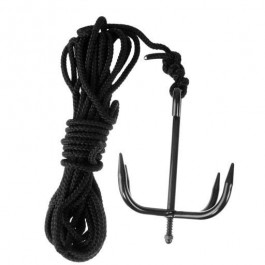 Mil-Tec Мотузка  Ninja Rope з якорем - чорна