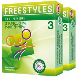 Freestyles Презервативи  Max Pleasure Точкові 3 шт (9556081103013)