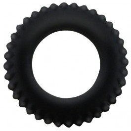 Baile Titan Cock Ring ребристое, черное (6959532316629)