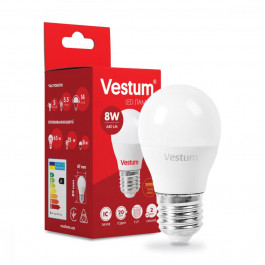 Vestum LED G45 8W 3000K 220V E27 (1-VS-1210)