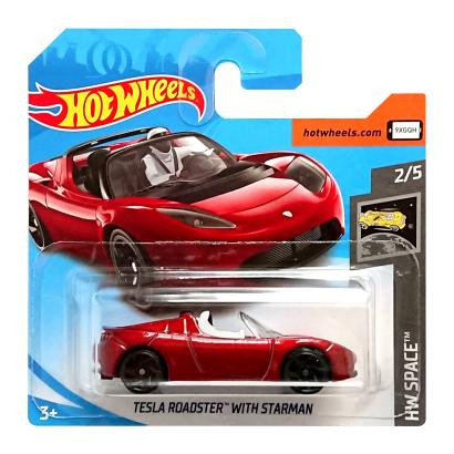 Hot Wheels Tesla Roadster With Starman Space FYD29 Red - зображення 1