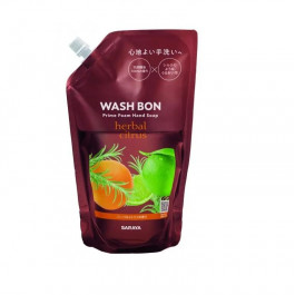 Wash Bon Мило-піна для рук з ароматом цитрусів  в змінній упаковці 500 мл