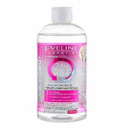 Eveline Гиалуроновая мицеллярна вода  Facemed+ 3 в 1 для сухой, чувствительной, раздраженной кожи, 400 мл