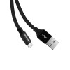 ColorWay USB to Apple Lightning 2.4А 0,25m Black (CW-CBUL048-BK) - зображення 2