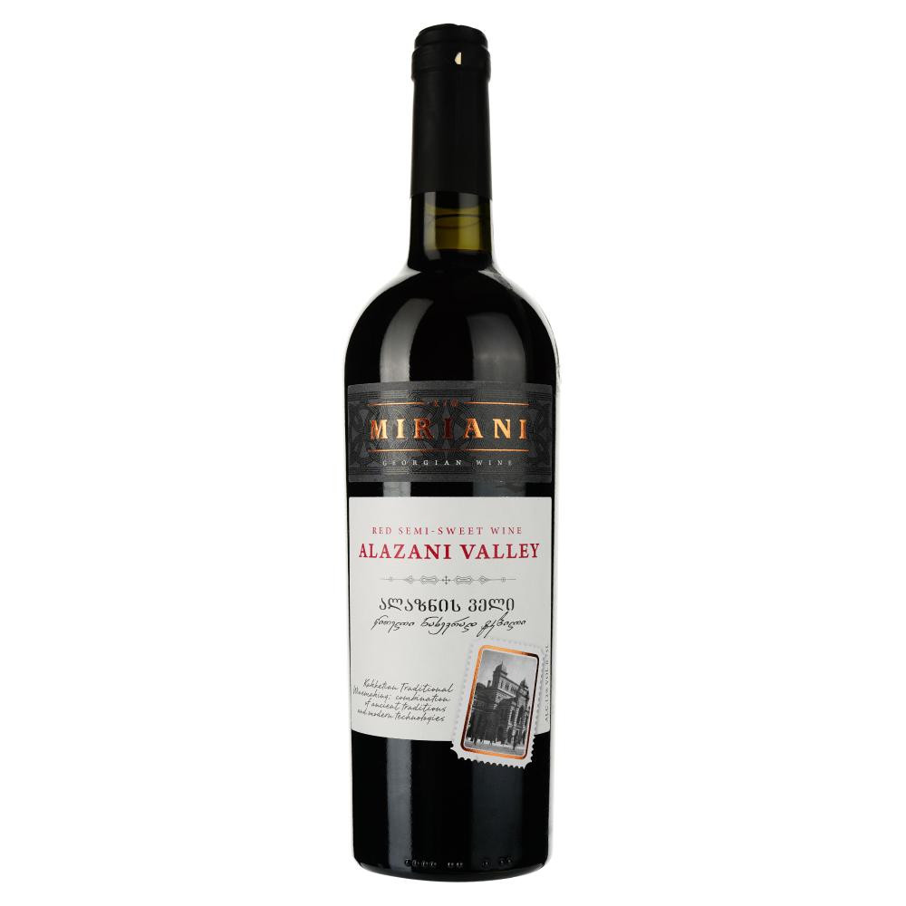 Miriani Вино  Alazani Valley червоне напівсолодке, 0,75 л (4860013089586) - зображення 1