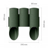 Cellfast Ограждение для газонов Maxi 34-012 зеленое, 2.1 м - зображення 4