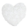 Прованс Подушка декоративна White Rose Серце з мереживом (003706) - зображення 1