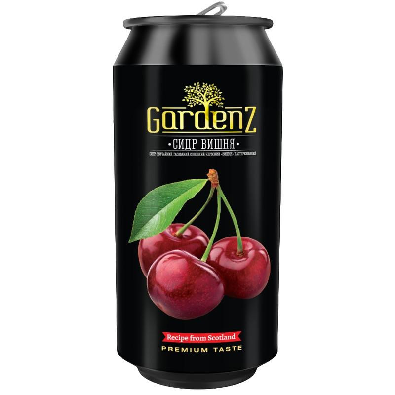 GardenZ Сидр  солодкий червоний Вишня 5%, 0.5 л (4820196931010) - зображення 1