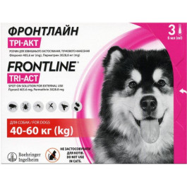 Frontline Капли противопаразитарные   TRI-ACT для собак 40-60 кг (L) 3х6 мл (2000981146979 / 3661103046837)