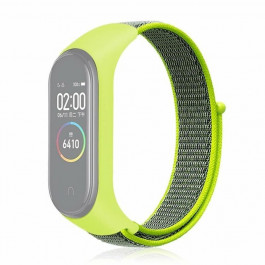   BeCover Ремінець Nylon Style  для Xiaomi Mi Smart Band 7 Lime-Gray (707664)