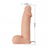 Baile Ultra Female Strap-On Realistic Dildo For her 19.4cm (6603BW0785) - зображення 3