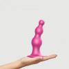 Strap-On-Me Dildo Plug Beads Framboise Metallic L (SO8986) - зображення 2