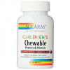 Solaray Мультивитамины для детей, Children's Vitamins and Minerals, , вкус вишни, 60 жевательных таблеток (S - зображення 1