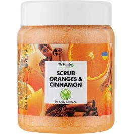   Top Beauty Скраб для тіла та обличчя  Scrub Oranges & Cinnamon Апельсин-Кориця 250 мл (4820169180278)