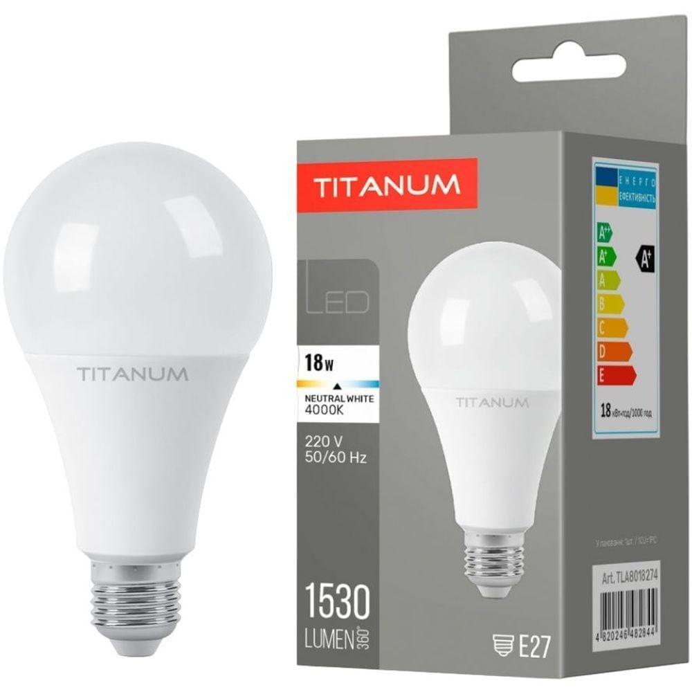 TITANUM LED A80 18W E27 4100K (TLA8018274) - зображення 1
