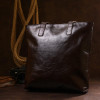 SHVIGEL Коричнева жіноча сумка-шоппер із натуральної шкіри високої якості  (16370) - зображення 8